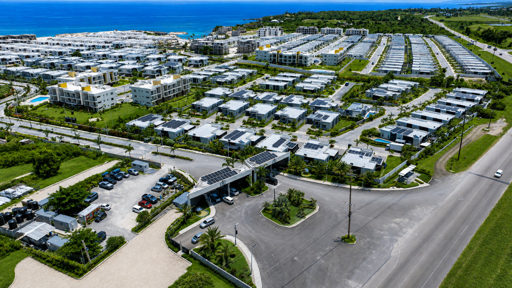 Paradisiac aerial view